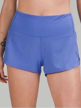 Lululemon Speed Up High-Rise Lined Short 2.5" ✧ Wild Indigo ✧ Size 6